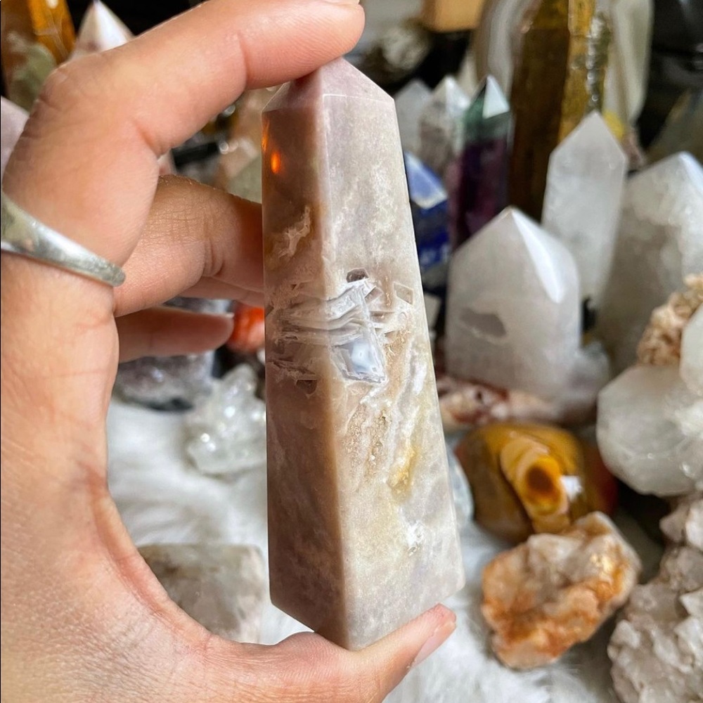 Pink amethyst tower